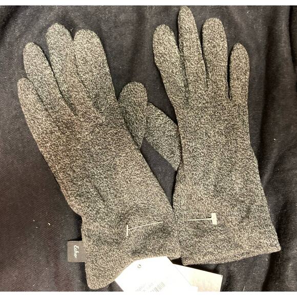 Echo Touchscreen Compatible Knit Gloves Women Small/Medium Charcoal Heather NWT - Picture 1 of 6